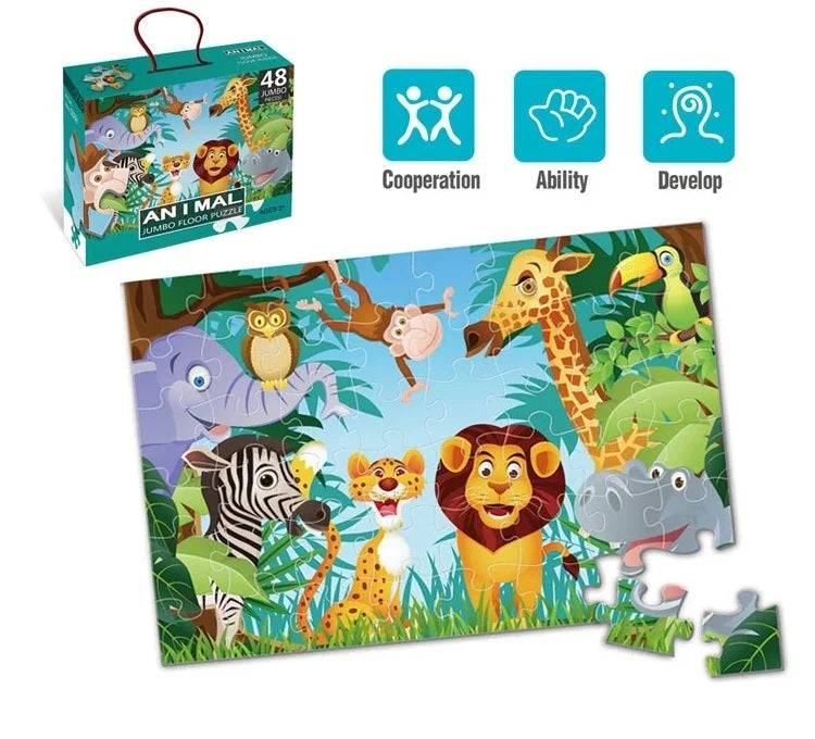 Animal Jumbo Floor Puzzle 48 pieces 88133 MAS KIDZ