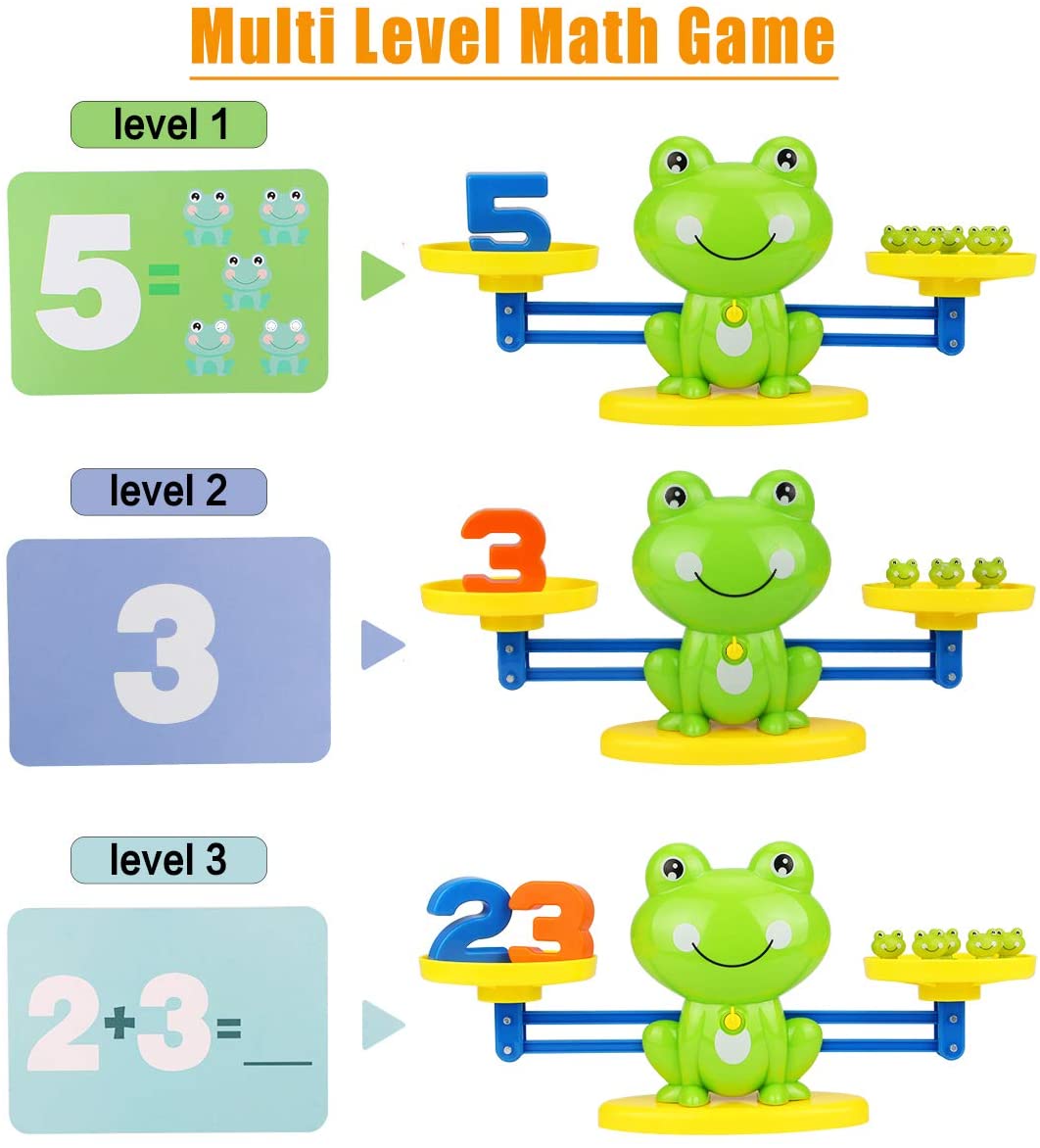 Libra Frog Intelligent Game Balancing and Mathematical Balance Scale game E005