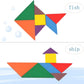 Wooden Tangram Puzzle Sheet 2824 MAS KIDZ
