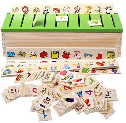 Knowledge Classification Box Wooden