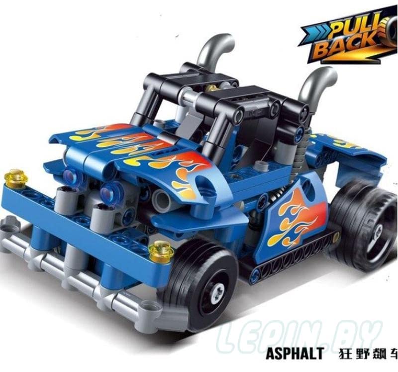 MECFACTOR 3815 BLUEICER-WILDSWORD DECOOL LEGO PULL BACK