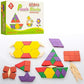 60 Pieces Puzzle Blocks Wooden Toys Tangrams Puzzles Small Size