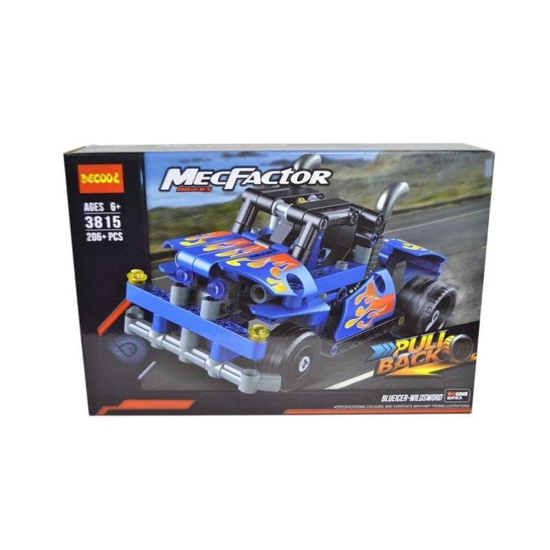 MECFACTOR 3815 BLUEICER-WILDSWORD DECOOL LEGO PULL BACK