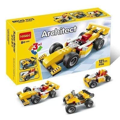 Architect Bricks Toys Lego Super Racer 3 Model in 1 code no 3106