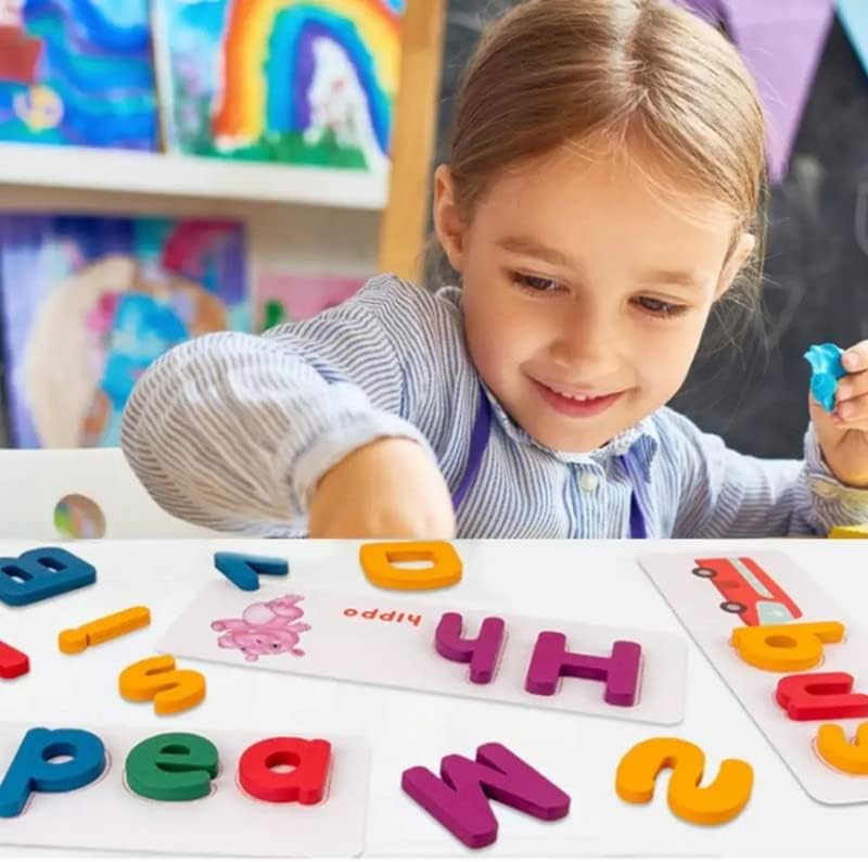 Word Building Blocks Early Education English Enlightenment