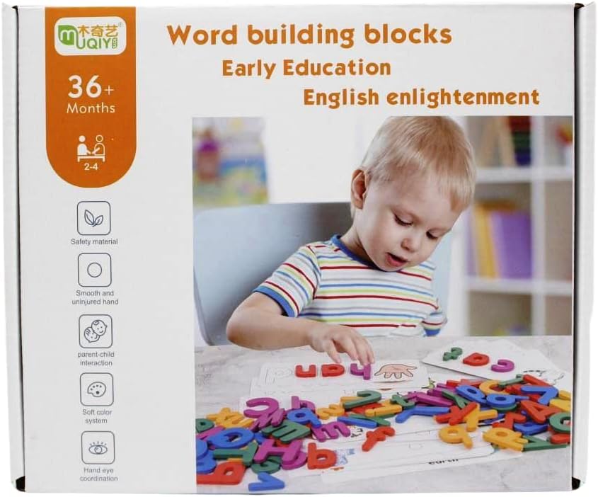 Word Building Blocks Early Education English Enlightenment