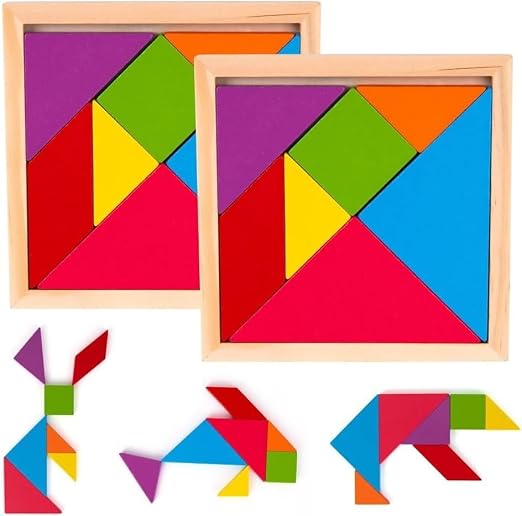 Wooden Tangram Puzzle Sheet 2824 MAS KIDZ