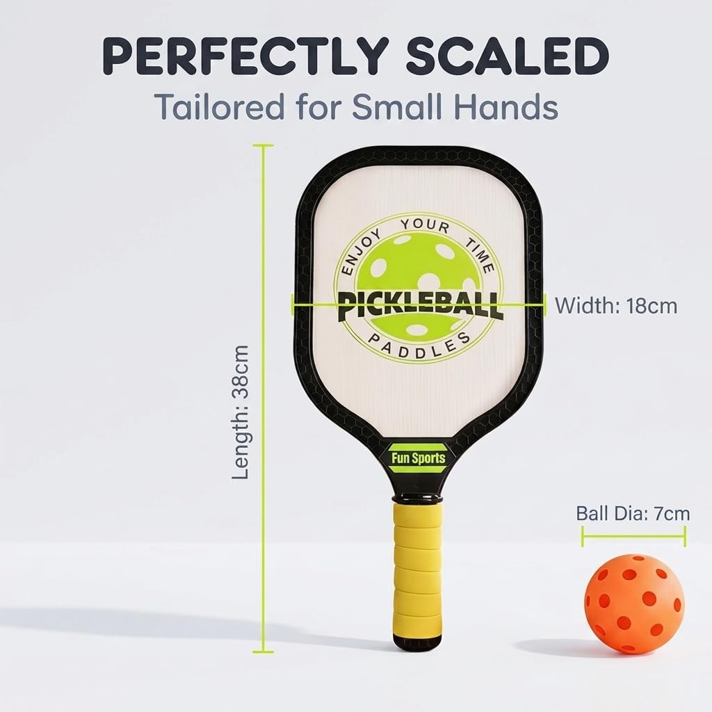 Pickleball Paddle Set for kids 02 Paddles MAS KIDZ
