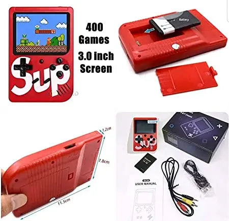 G4 Sup Games 3Inch Retro FC 400in1 Classic Gameboy with Joy Stick maskidz-3dm