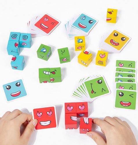 Face Change Block 64 pieces in tin MZ0270 MAS KIDZ
