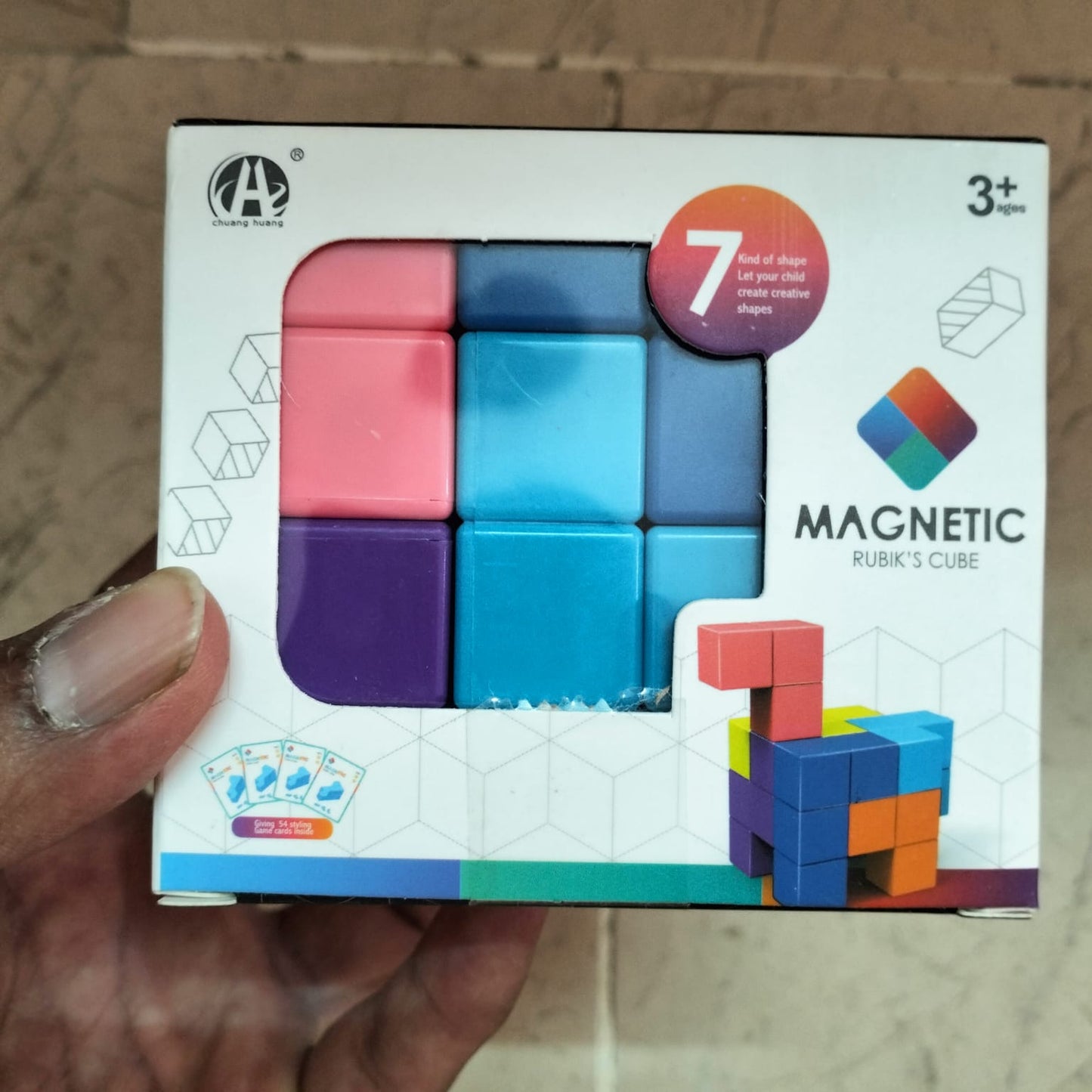 Magnetic Rubik's Cube 7 pieces CH1102 MAS KIDZ
