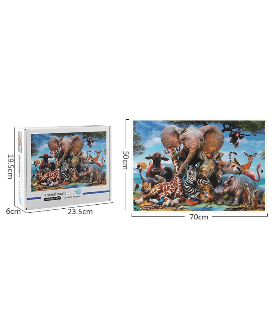 Animal world jigsaw puzzle 1000 pieces MAS KIDZ