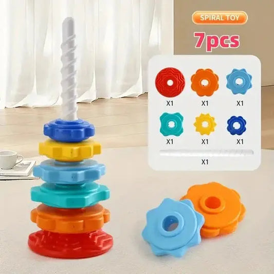 Rainbow Spinning Tower 2in1 Ferrule Toys HJ-20 MAS KIDZ