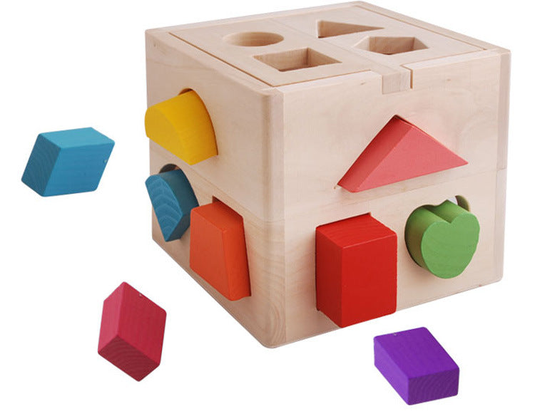 Fifteen Hole Shape Intelligence Box wooden toy