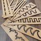 Montessori Wooden Stencil Board for Kids Zig Zag Wavy Straight Lines Tracing Stencil Set
