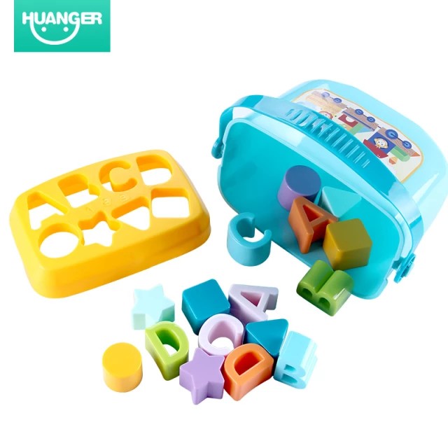 Baby Shape Sorter Bucket Toy – 16 Pcs Educational Blocks