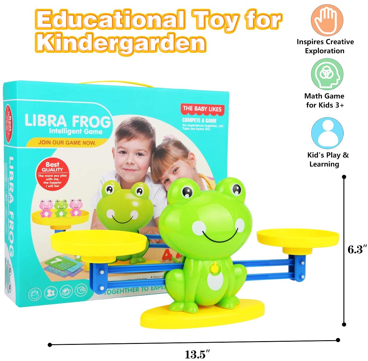 Libra Frog Intelligent Game Balancing and Mathematical Balance Scale game E005