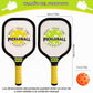 Kids pickleball paddle dimensions 38cm by 18cm with 7cm pickleball