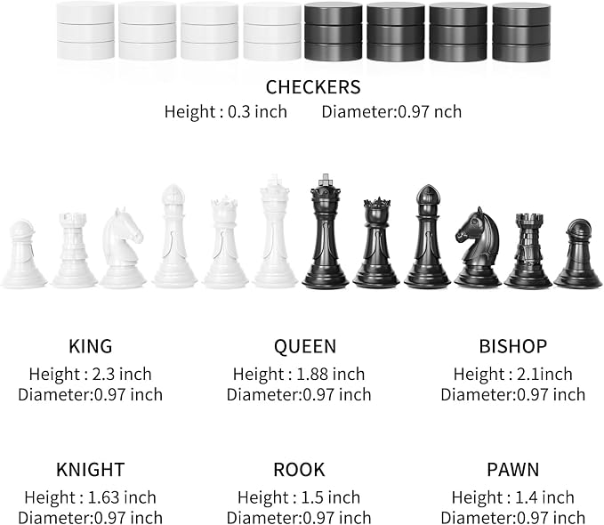 Magnetic Chess Set 2in1 MLX9002 MAS KIDZ