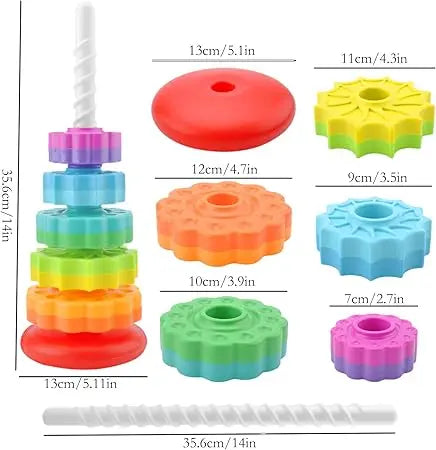Rainbow Tower Spinning 5 ring 31403 MAS KIDZ