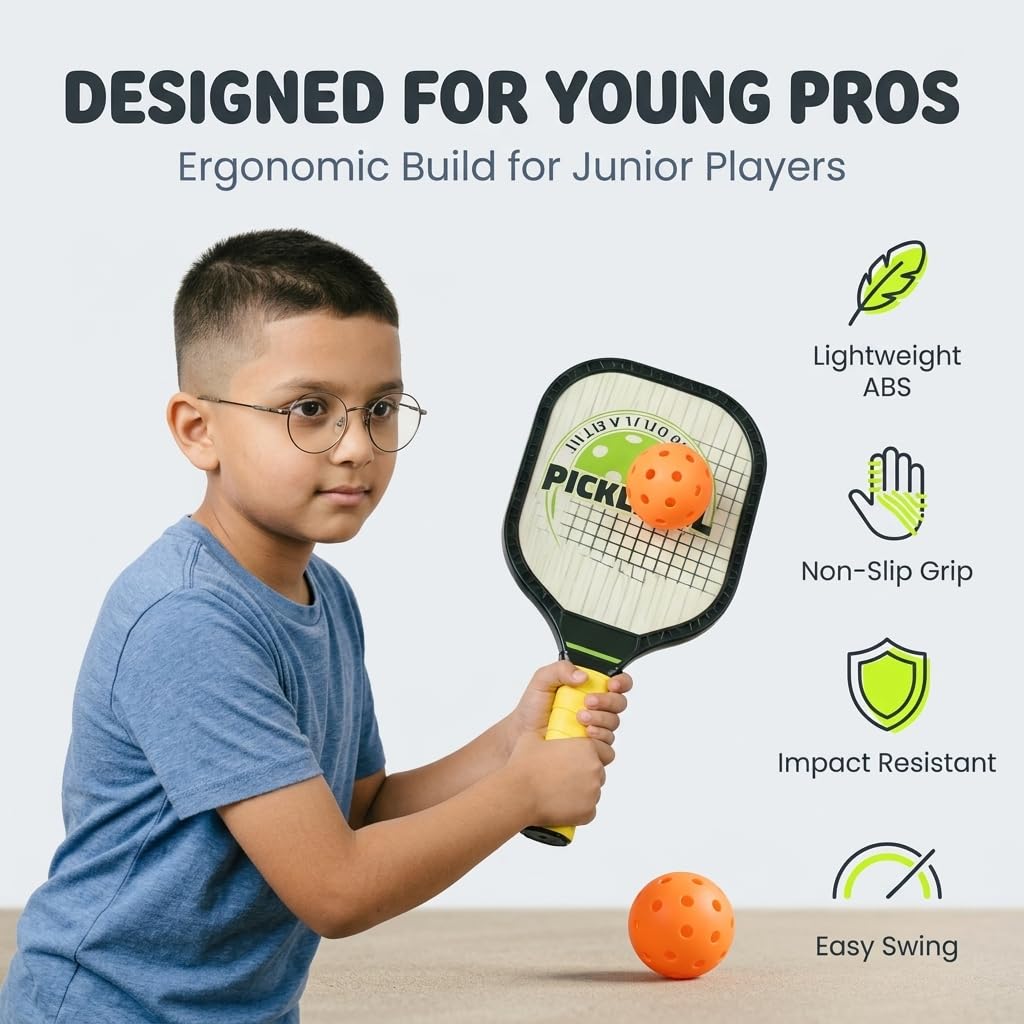 Pickleball Paddle Set for kids 02 Paddles MAS KIDZ