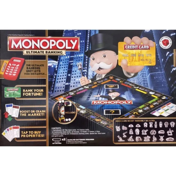 Monopoly Board Game Digital Banking 6215F MAS KIDZ