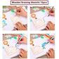 Wooden Stencils Drawing Kit 12 pieces character in plastic packing 90009