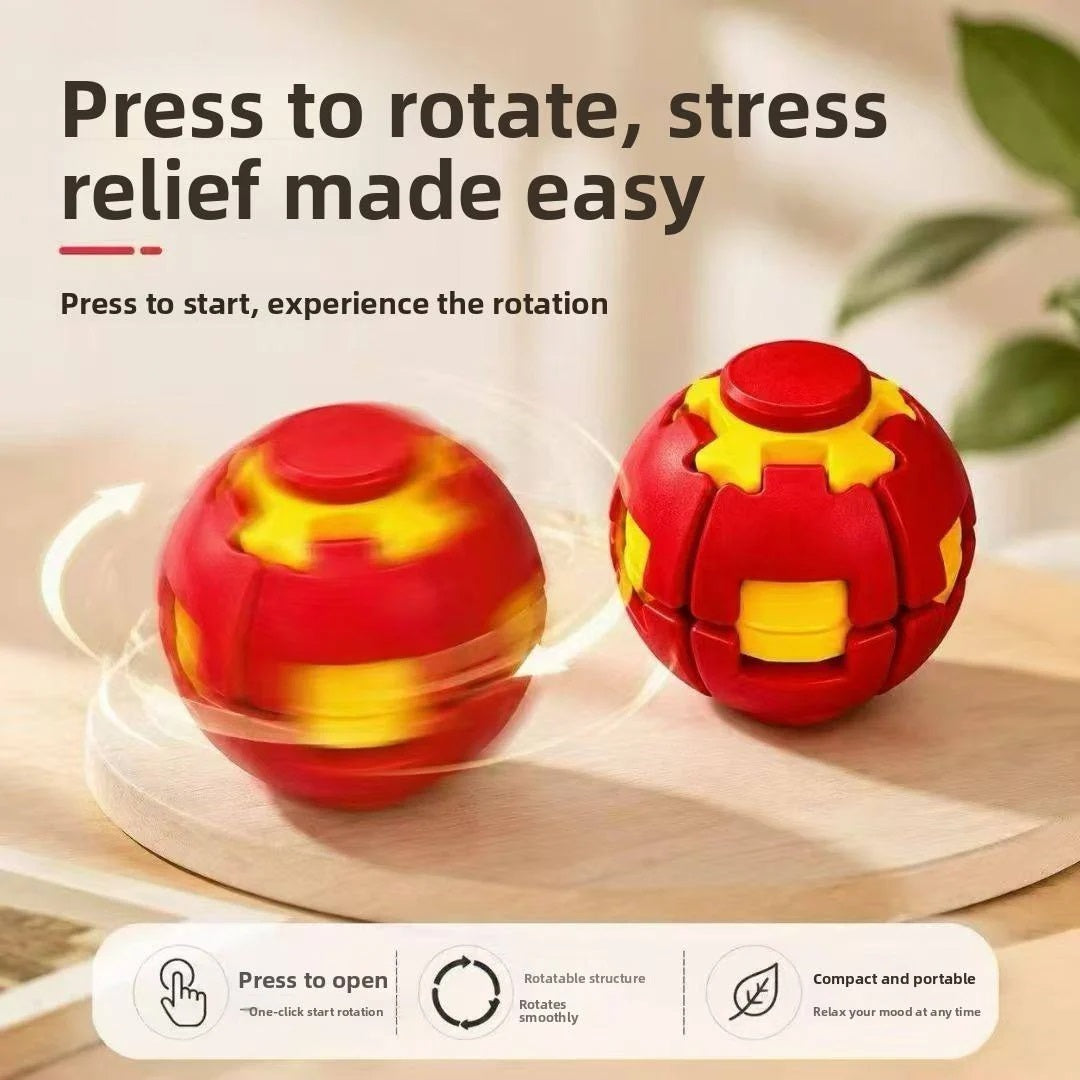 Spinning Flat Ball 3D Spinning Fidget Ball Toy MAS KIDZ
