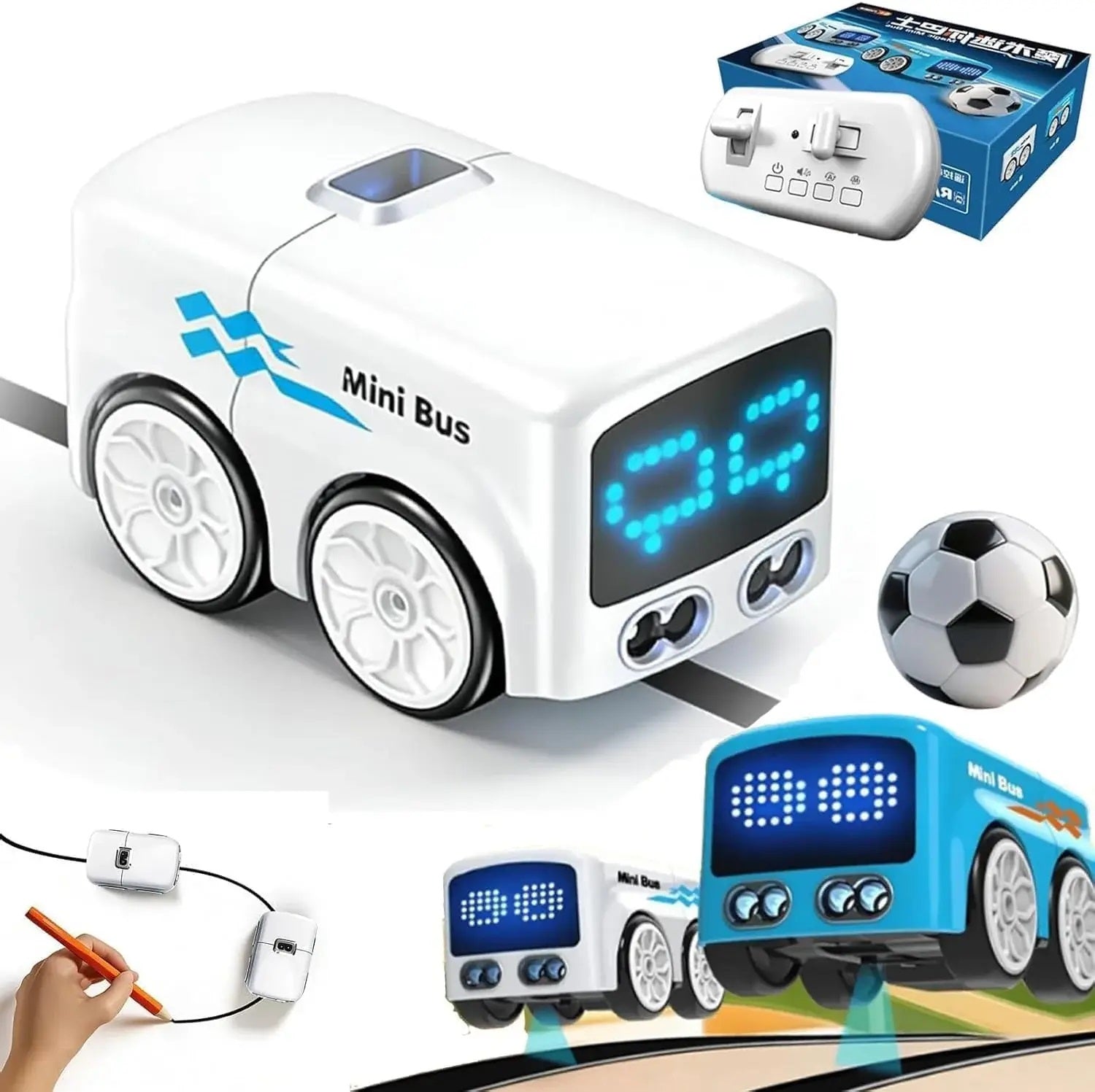Magic Mini Bus 5-in-1 Smart Interactive RC Toy – Gesture Control MAS KIDZ