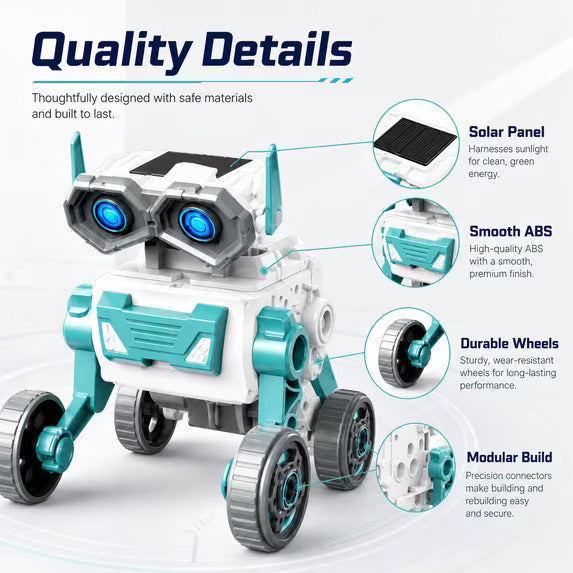 16-in-1 Solar Robot Kit No 713– DIY STEM Educational Building Toy for Kids 8+