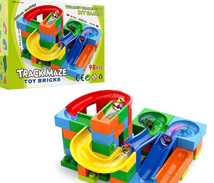 Track Maze Toy Bricks 98 pcs Lego Game marble run Code no 8201