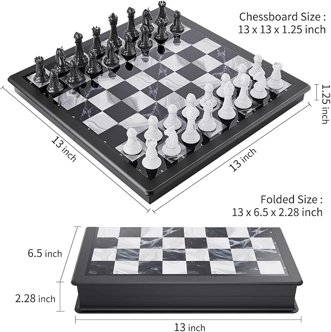 Magnetic Chess Set 2in1 MLX9002 MAS KIDZ