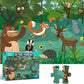 35 Pcs In The Forest Jumbo Floor Puzzle for Kids (Ages 3+) | Educational Large Jigsaw Animal Puzzle Toy for Toddlers MAS KIDZ