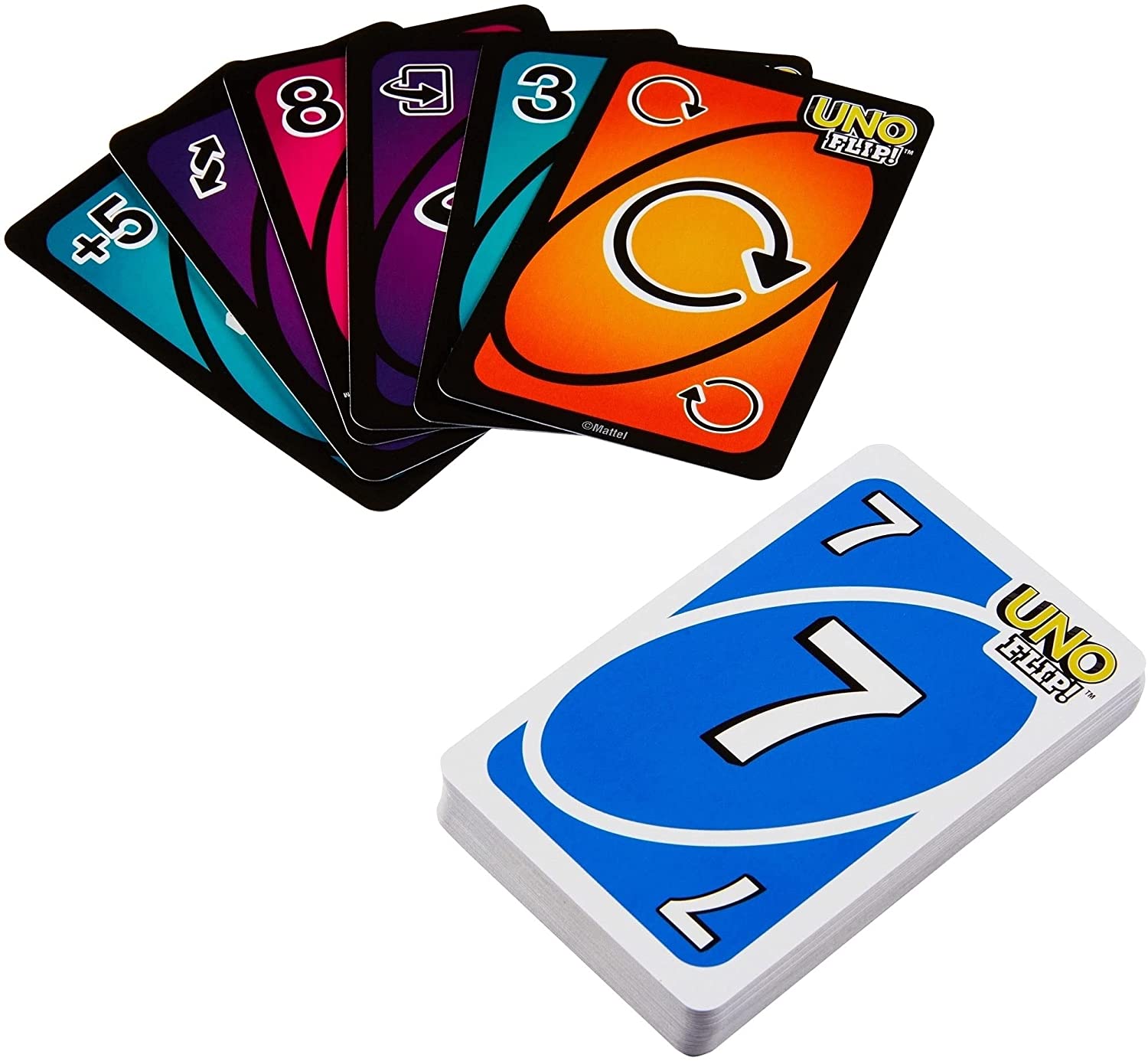 Uno Flip Mattel Game Traditional Card Games Original Imported Double sided print card MAS KIDZ