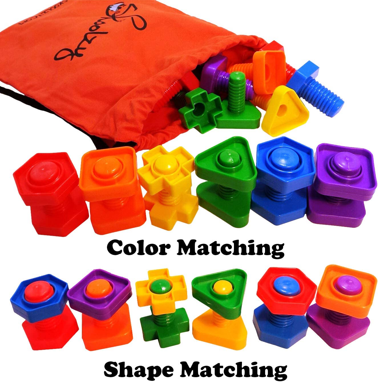 Screw and Nut Blocks for kids