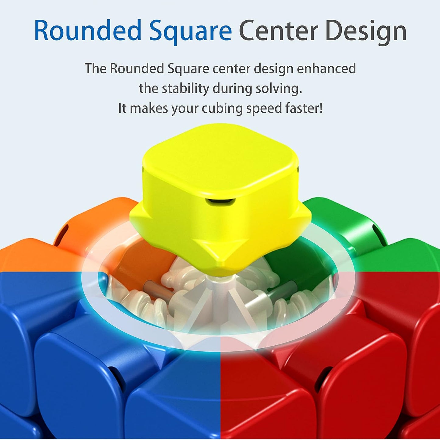 Rubik’s Cube Moyu RS3M 2021 MagLev 3x3 Magnetic Speed Cube, Professional 3x3 Stickerless Speed Cube, Upgraded Version of Moyu RS3M 2020 (RS3 M 2021 MagLev Pro Version) MAS KIDZ
