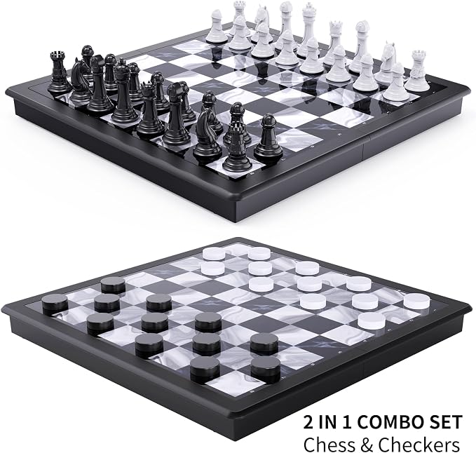 Magnetic Chess Set 2in1 MLX9002 MAS KIDZ