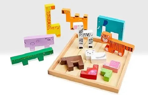 Animal Creative Jigsaw Puzzle Wooden 3D Puzzle maskidz-3dm