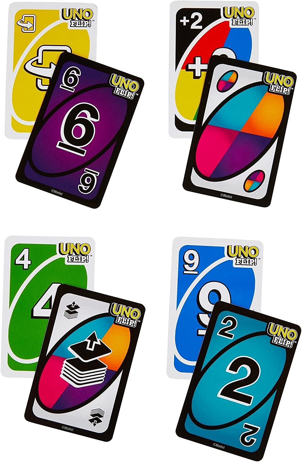 Uno Flip Mattel Game Traditional Card Games Original Imported Double sided print card MAS KIDZ