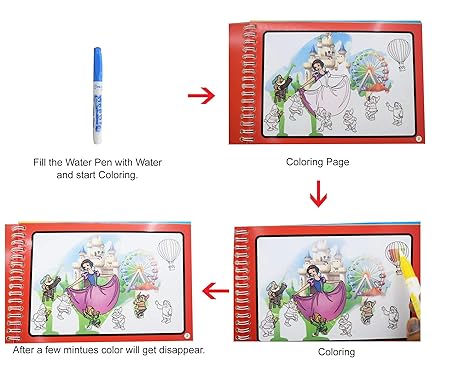 Magic Water Color Book Different Articles