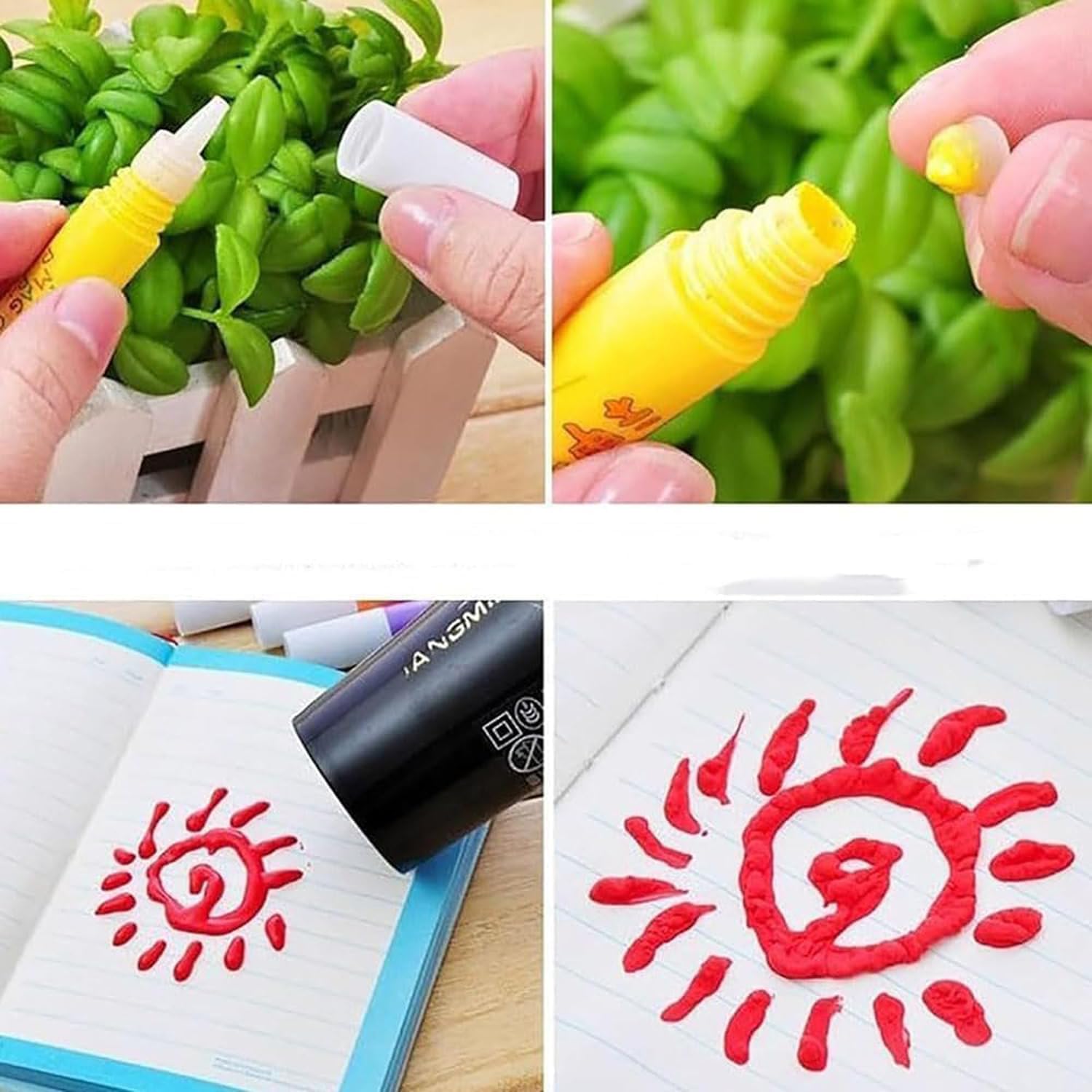 Magic 3D Popcorn Pens DIY Puffy Bubble Drawing Pens Kit MAS KIDZ