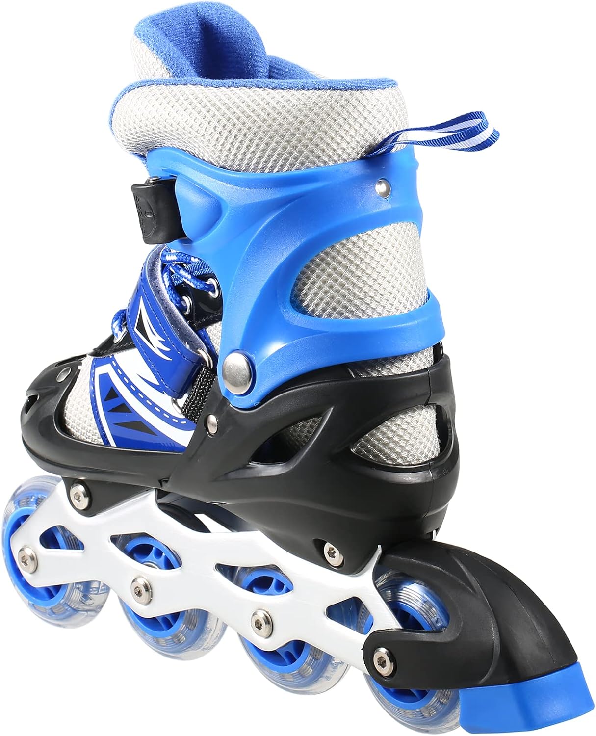 Adjustable Inline Roller Skates – Includes 6-Piece Safety Gear Set