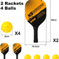 Pickle Ball 2 racket 4 ball XS Sportster Wizal