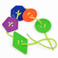 Button Lacing Toy HC-073 Geometric Shape Threading activities Maskidz