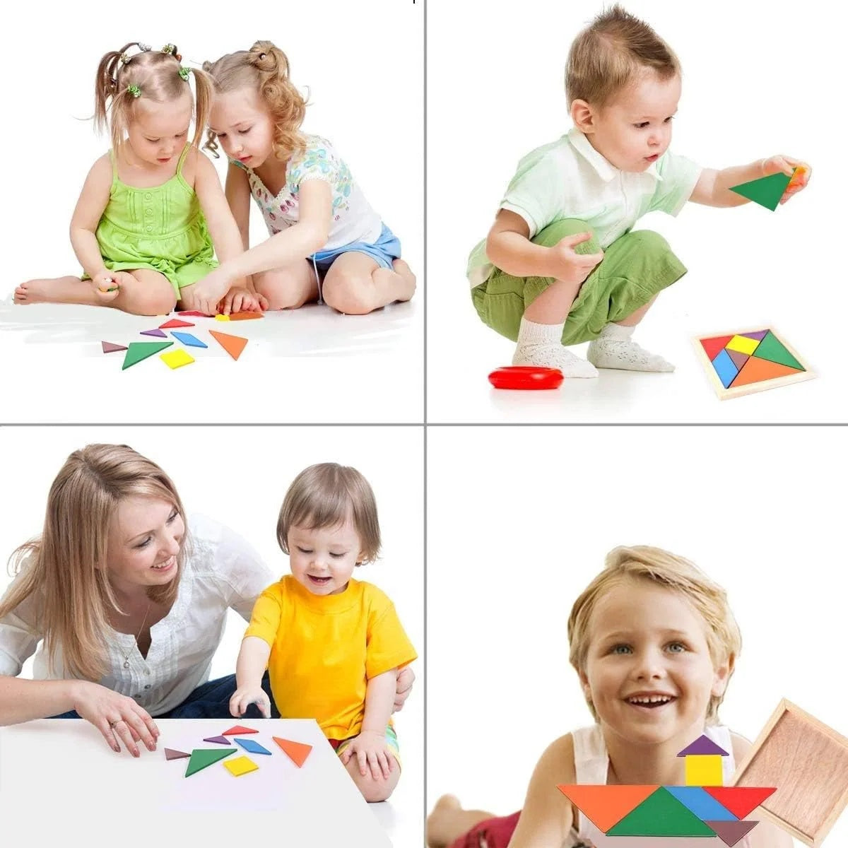 Wooden Tangram Puzzle Sheet 2824 MAS KIDZ