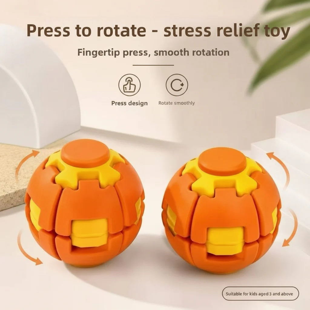Spinning Flat Ball 3D Spinning Fidget Ball Toy MAS KIDZ