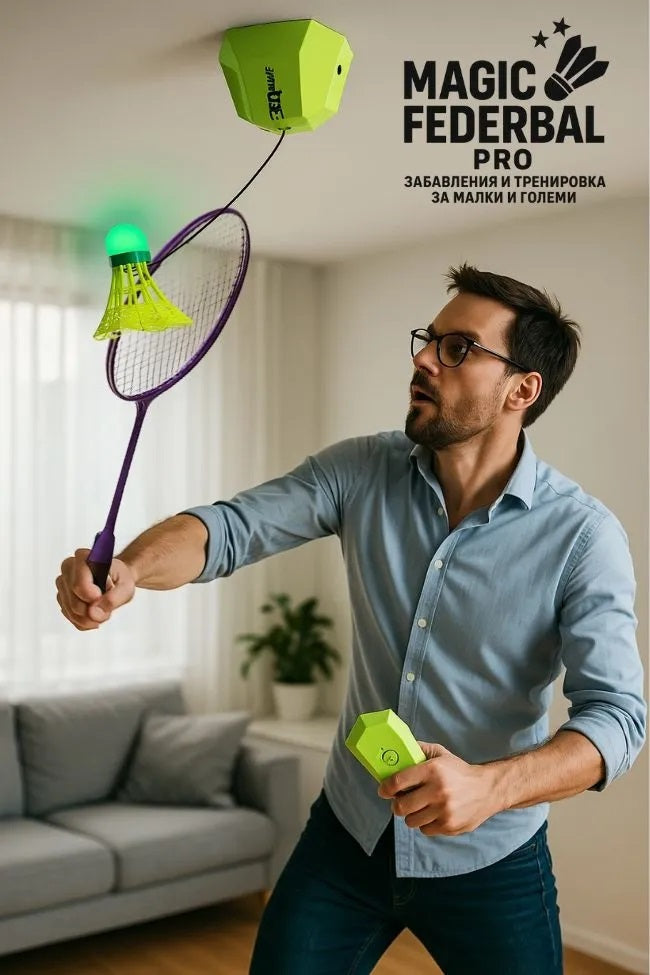 Remote Control Badminton Training Device