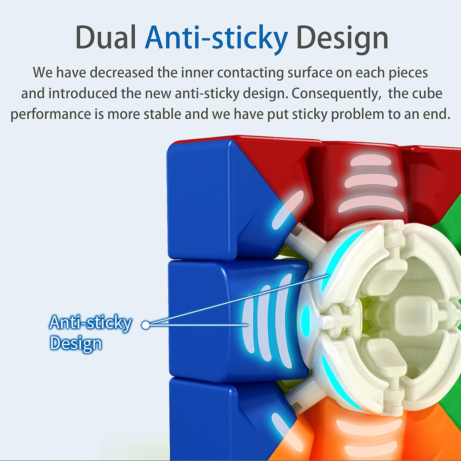 Rubik’s Cube Moyu RS3M 2021 MagLev 3x3 Magnetic Speed Cube, Professional 3x3 Stickerless Speed Cube, Upgraded Version of Moyu RS3M 2020 (RS3 M 2021 MagLev Pro Version) MAS KIDZ