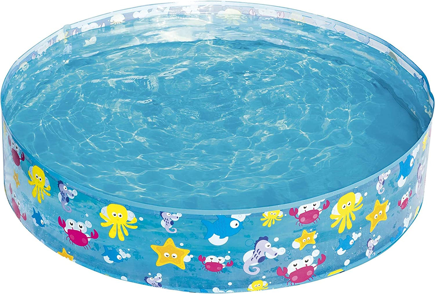 Bestway Inflatable Pool 48" x H10" 1.22m x H25cm 55028 Airless Swimming Pool Fill 'N Fun Sparking Sea Pool MAS KIDZ