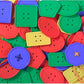 Button Lacing Toy HC-073 Geometric Shape Threading activities Maskidz